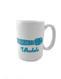 Teal Ukulele Mug (Wrap Around)