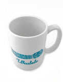 Teal Ukulele Mug (Wrap Around)