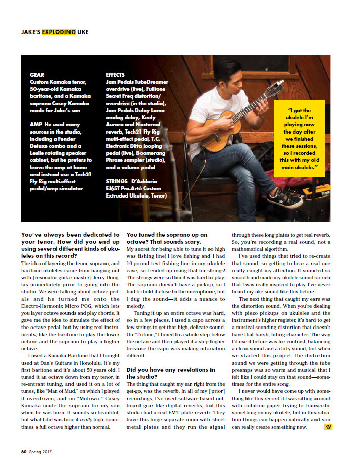 ukulele pedals No. 16, Spring 2017 – Ukulele